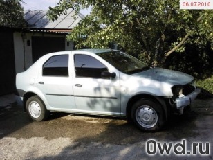 Битый автомобиль Renault Logan