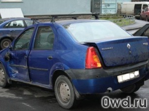Битый автомобиль Renault Logan