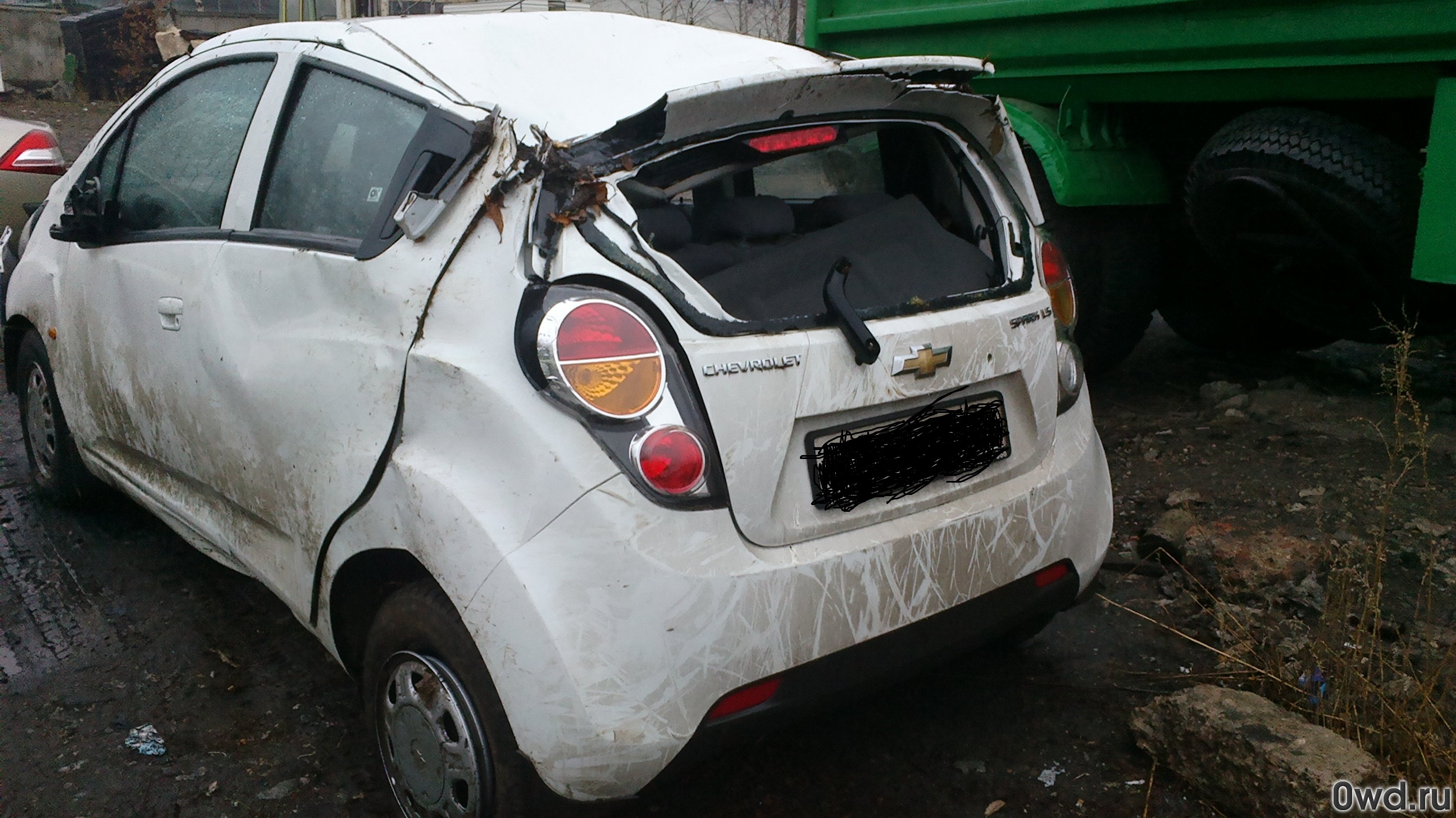 Битый автомобиль Chevrolet Spark (2012) в Туле